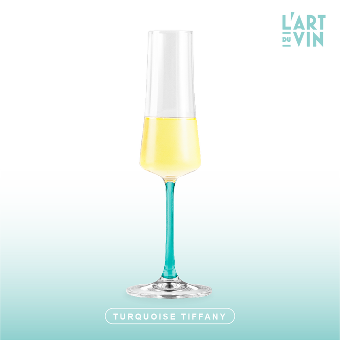 Jogo de Taças de Vinho Espumante Cristal Colorido Coleção Extreme Colors 210ml 6 Peças