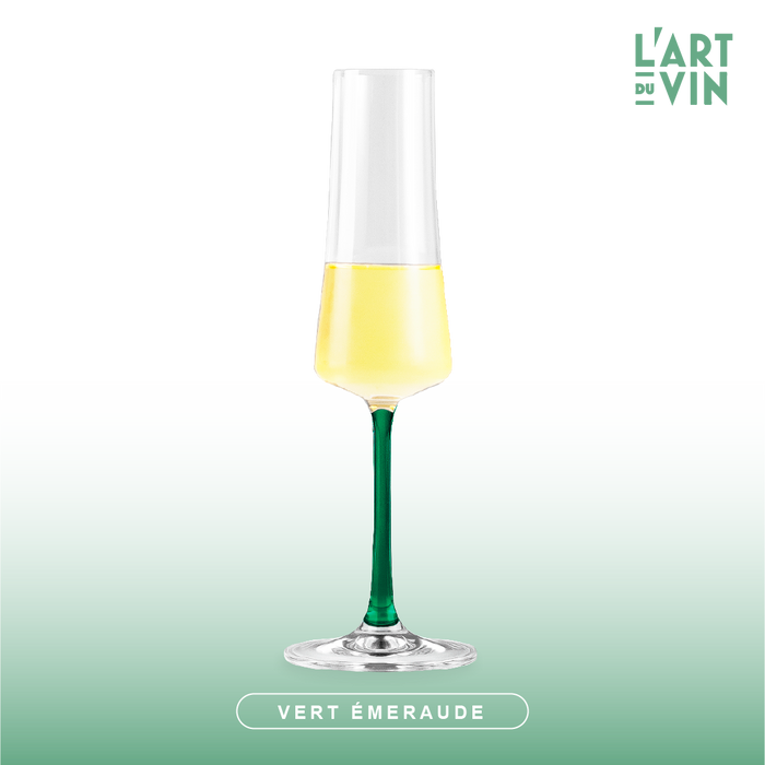 Jogo de Taças de Vinho Espumante Cristal Colorido Coleção Extreme Colors 210ml 6 Peças