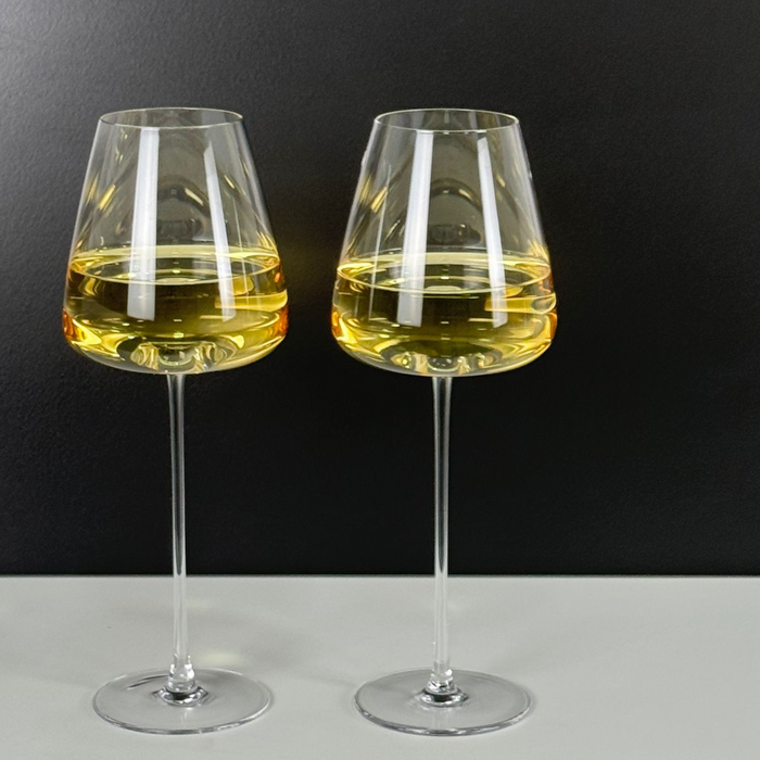 Jogo de Taças de Vinho Cristal Coleção Máxima 600ml de Haste Longa 2 Peças
