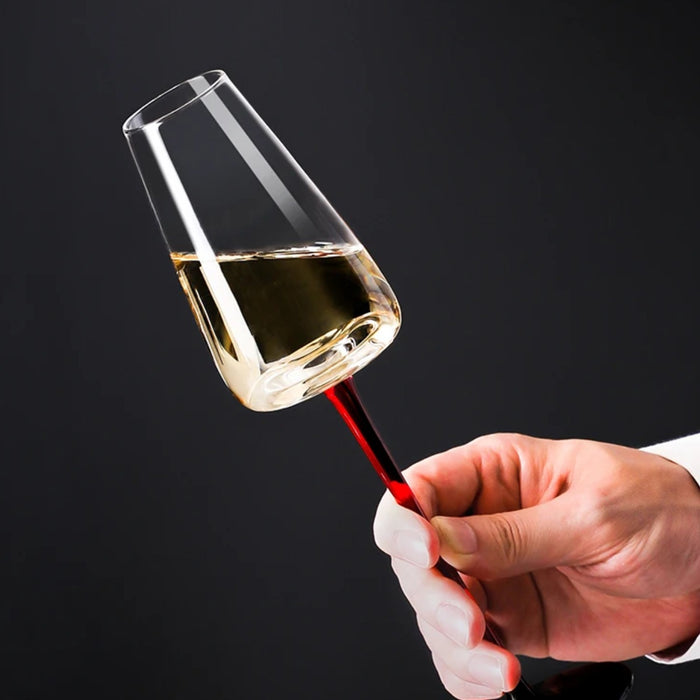 Jogo de Taças de Vinho Espumante Cristal Colorido Coleção Máxima 300ml 4 Peças