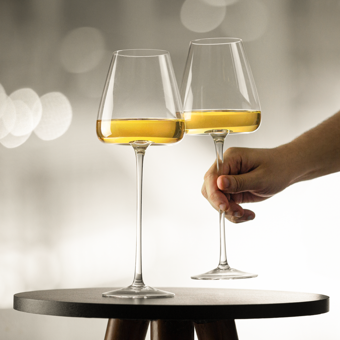 Jogo de Taças de Vinho Cristal Coleção Máxima 600ml de Haste Longa 2 Peças