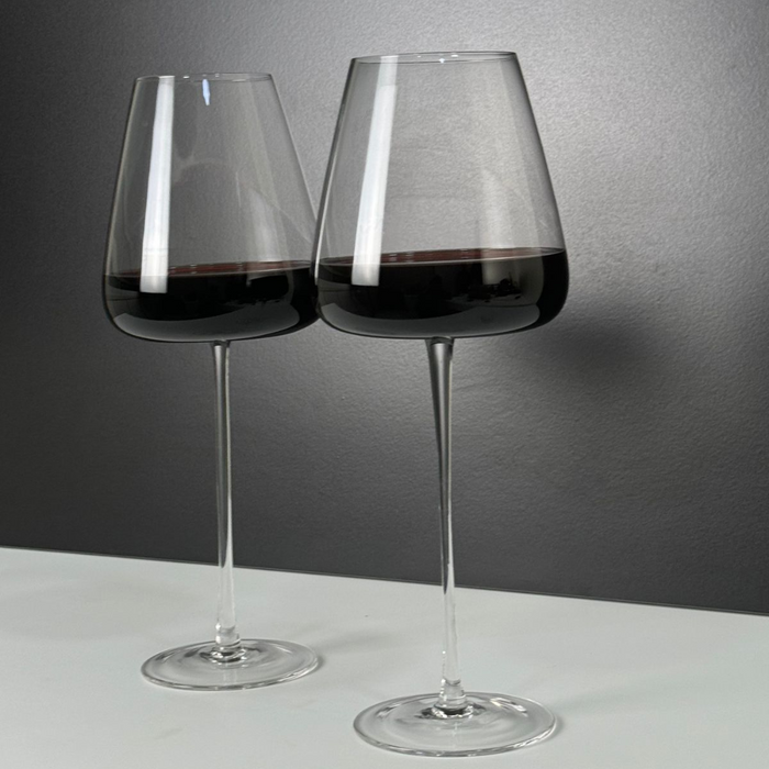 Jogo de Taças de Vinho Cristal Coleção Máxima 600ml de Haste Longa 2 Peças