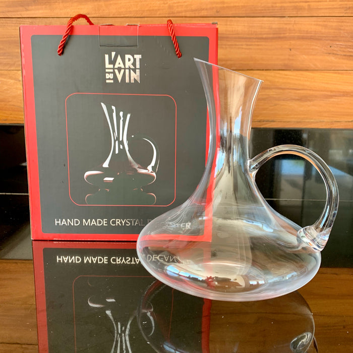 Kit Duo Jogo de Taças de Vinho Cristal Coleção Extrême 560ml e Decanter de Cristal Clássico 7 Peças