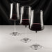 Jogo de 6 taças de vinho de Cristal Bohemia com titânio para vinho tinto e branco