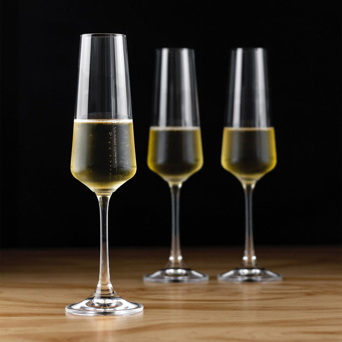 Jogo de Taças de Vinho Espumante Cristal Coleção Sublime 160ml 6 Peças