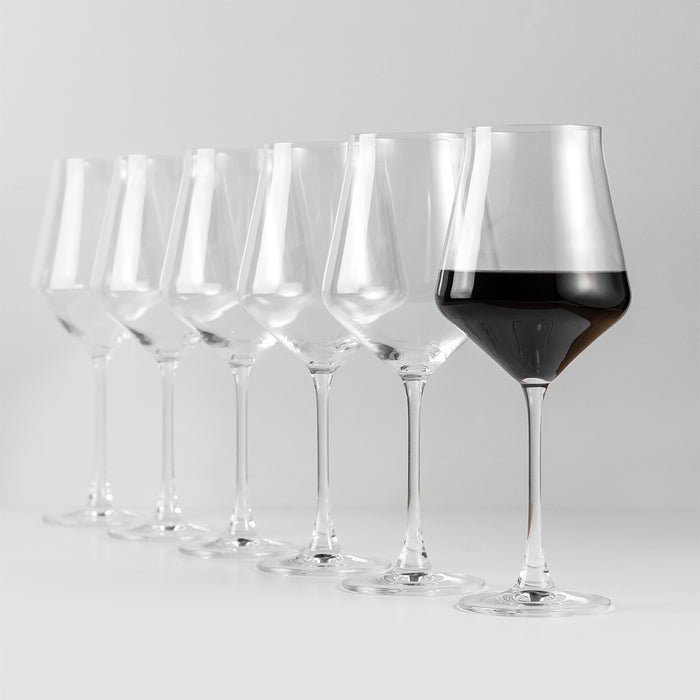 Jogo de Taças de Vinho Cristal Coleção Prestige 650ml 6 Peças