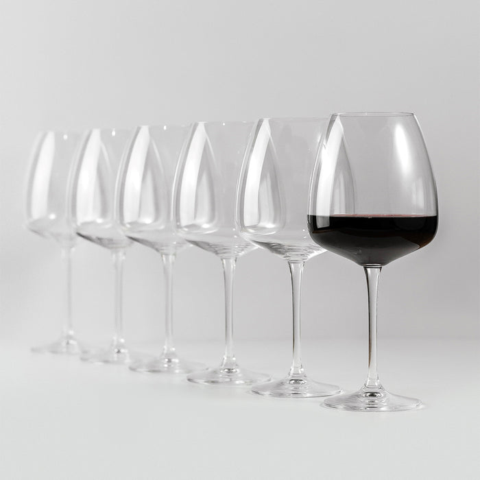 Jogo de Taças de Vinho Cristal Coleção Sommelier 610ml  6 Peças
