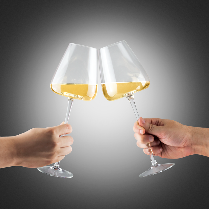 Jogo de Taças de Vinho Cristal Coleção Máxima 600ml de Haste Longa 2 Peças