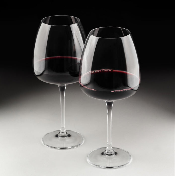 Kit com 6 taças de vinho tinto grande de cristal