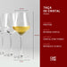 Kit 6 taças para vinho branco 450 ml Titânio
