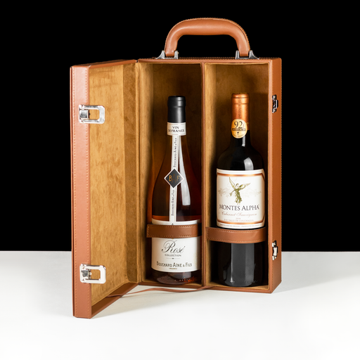 Wine box ocre - caixa de transportar vinho